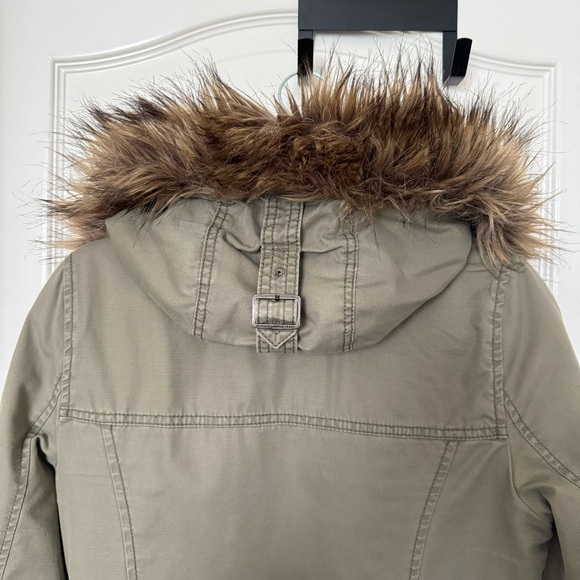 Abercrombie & Fitch Sherpa Lined Utility Jacket Coat - Picture 5 of 9